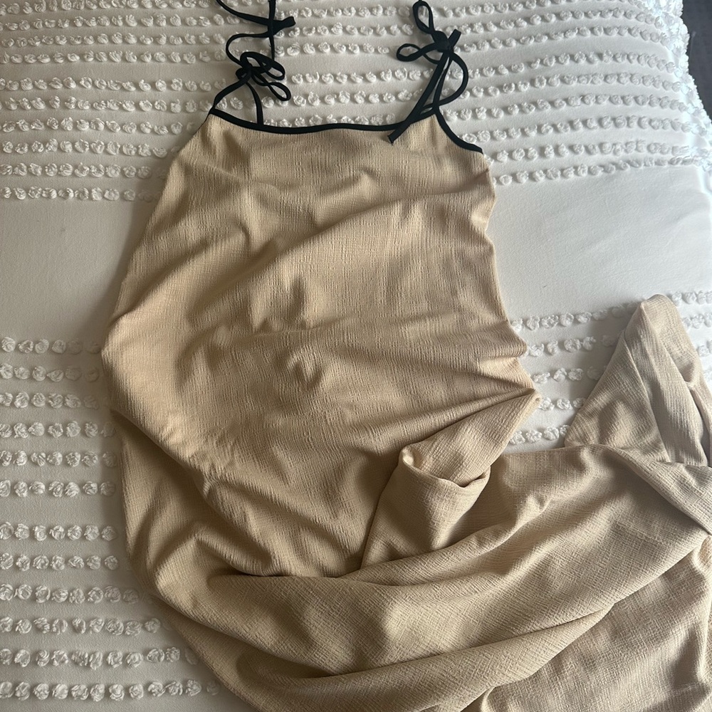 Asos maxi cream summer dress